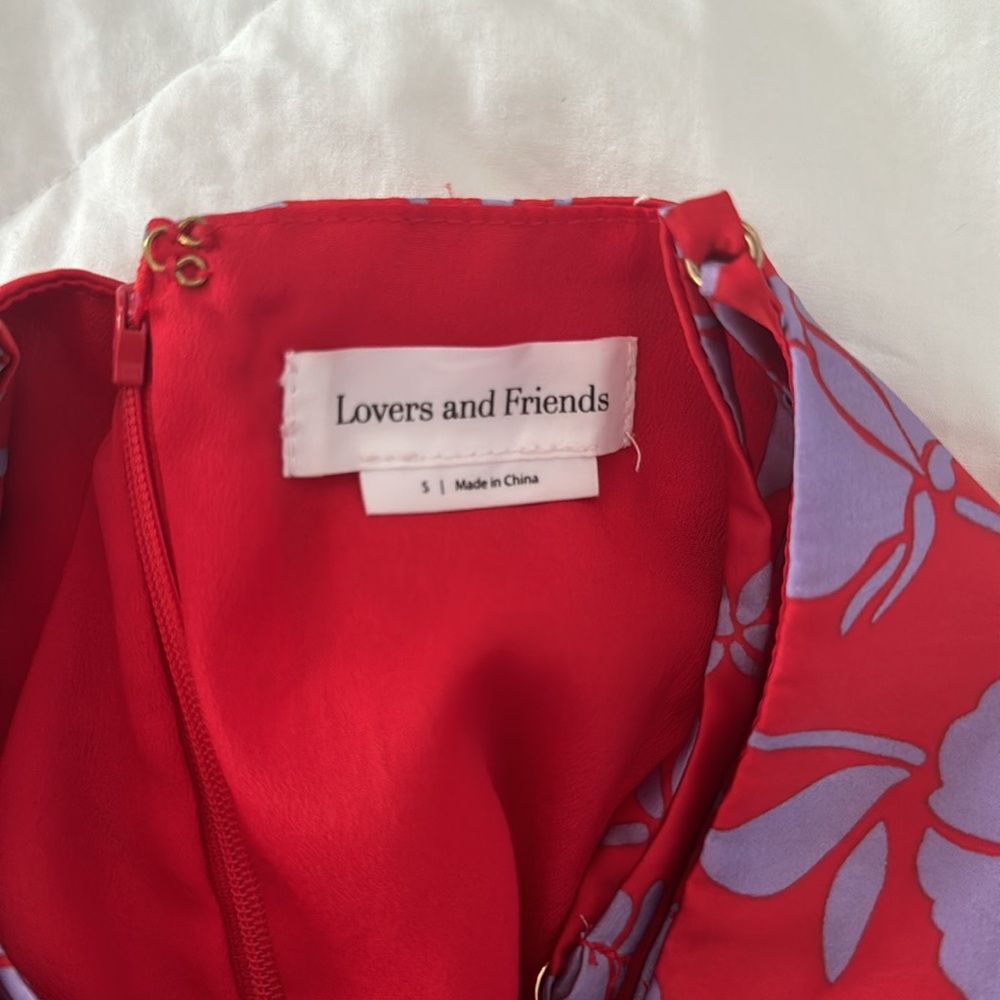 Kamala Mini Dress in Red & Purple Floral- Lovers and Friends - Picture 5 of 5